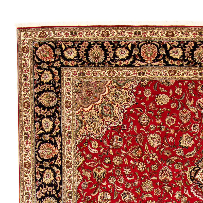 Tappeto Persero - Tabriz - Reale - 400 x 300 cm - rosso scuro