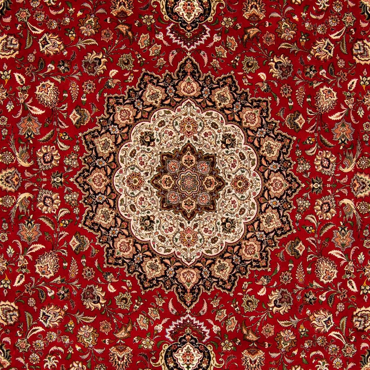 Tappeto Persero - Tabriz - Reale - 396 x 302 cm - rosso scuro