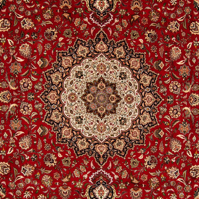 Tappeto Persero - Tabriz - Reale - 396 x 302 cm - rosso scuro