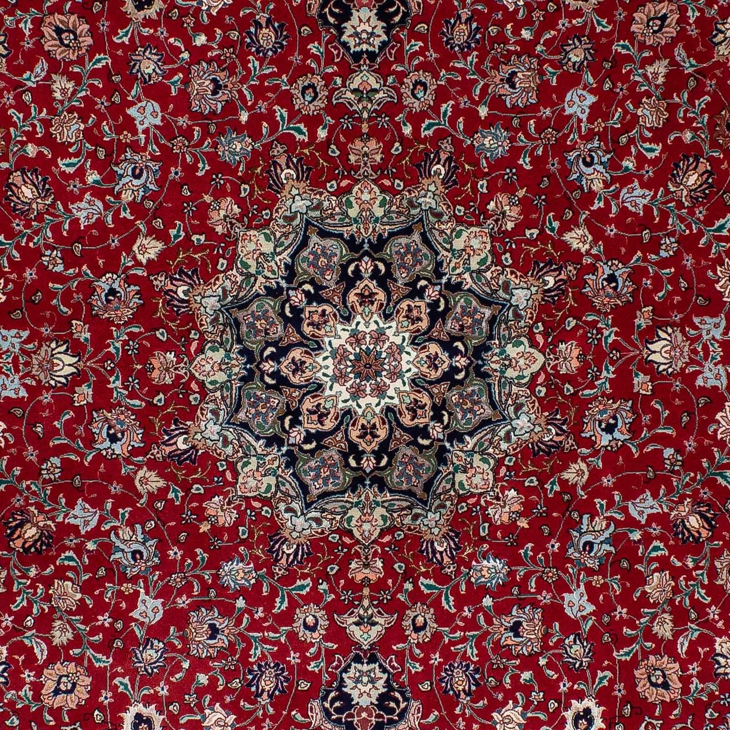 Tappeto Persero - Tabriz - 214 x 150 cm - rosso scuro