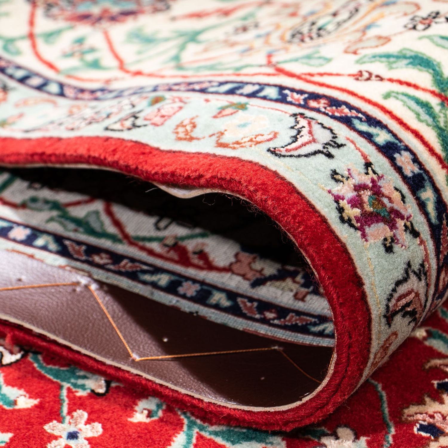 Tappeto Persero - Tabriz - 214 x 150 cm - rosso scuro