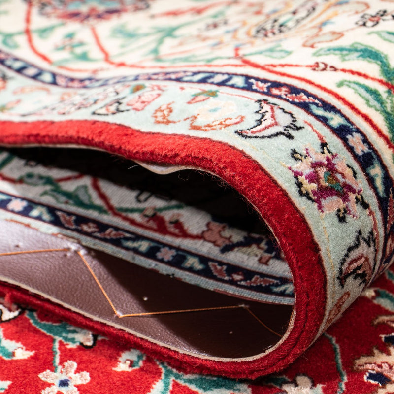 Tappeto Persero - Tabriz - 214 x 150 cm - rosso scuro