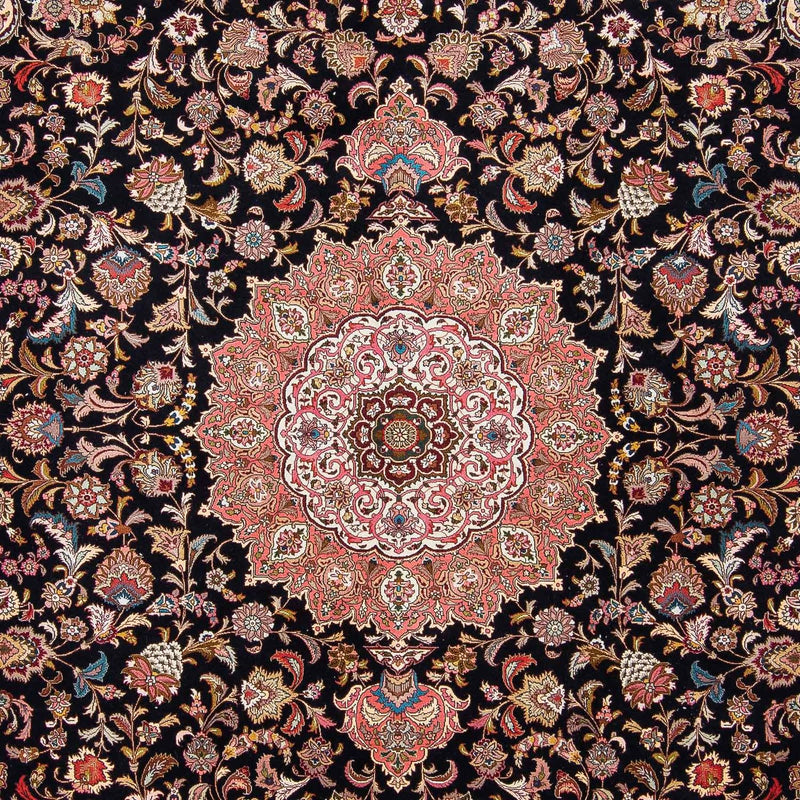 Tappeto Persero - Tabriz - Reale - 300 x 255 cm - blu scuro