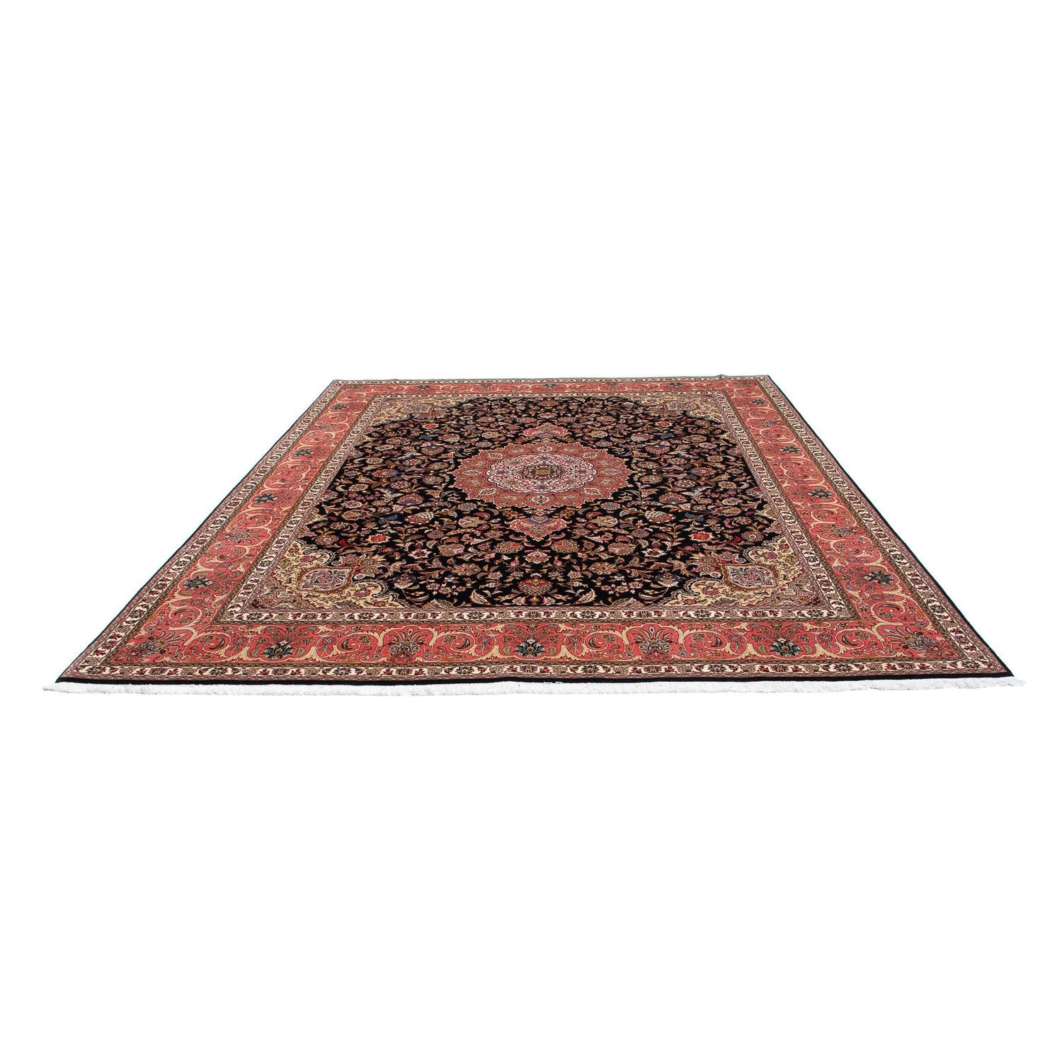 Tappeto Persero - Tabriz - Reale - 300 x 255 cm - blu scuro