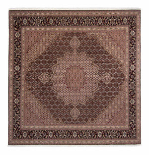 Tappeto Persero - Tabriz - Reale quadrato  - 248 x 245 cm - marrone