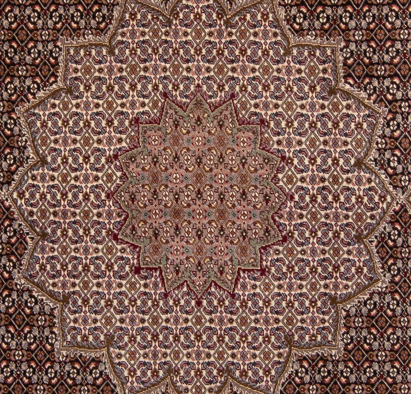 Tappeto Persero - Tabriz - Reale quadrato  - 248 x 245 cm - marrone