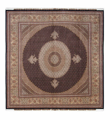 Tappeto Persero - Tabriz quadrato  - 310 x 302 cm - marrone scuro