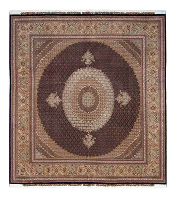 Tappeto Persero - Tabriz quadrato  - 310 x 302 cm - marrone scuro