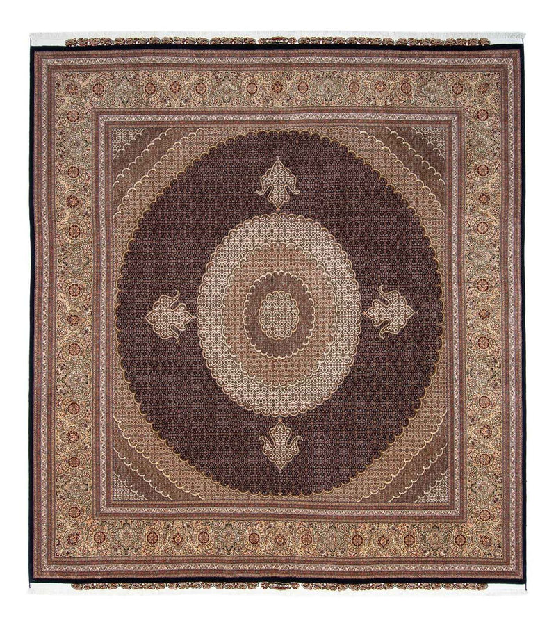 Tappeto Persero - Tabriz quadrato  - 310 x 302 cm - marrone scuro