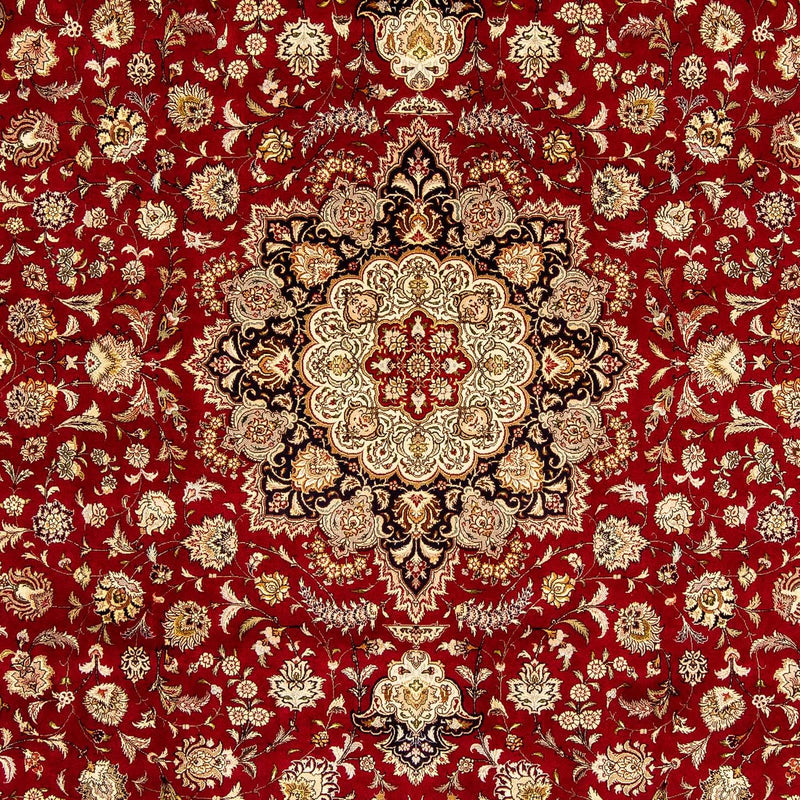 Tappeto Persero - Tabriz - Reale - 353 x 254 cm - rosso scuro