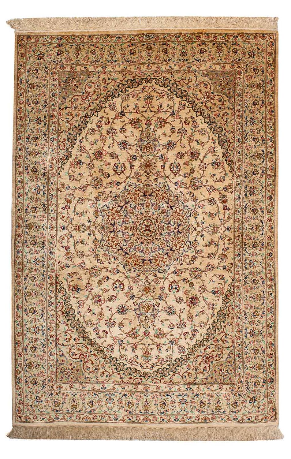 Tappeto Persero - Ghom - 195 x 131 cm - beige