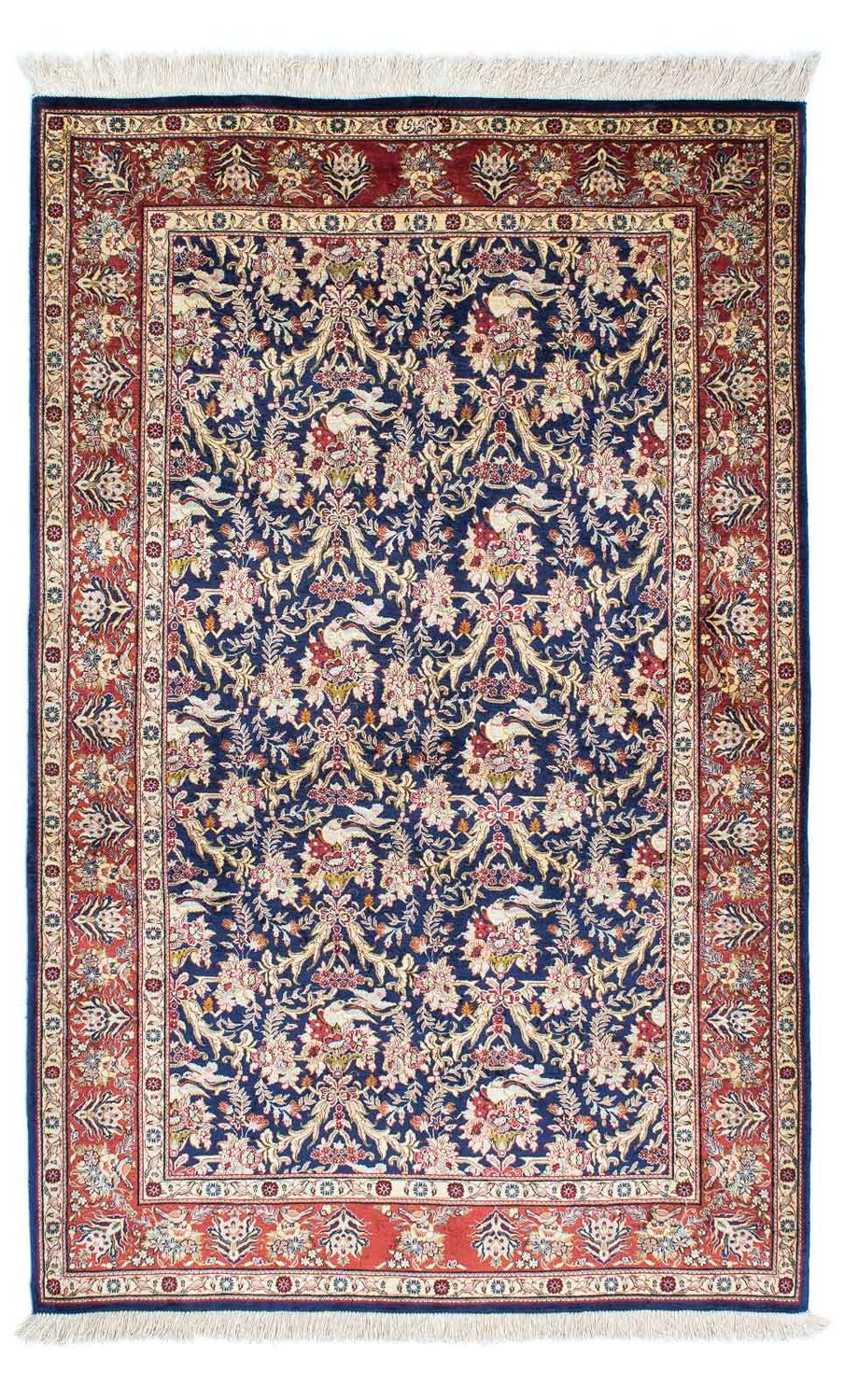 Tappeto Persero - Ghom - 154 x 98 cm - blu scuro