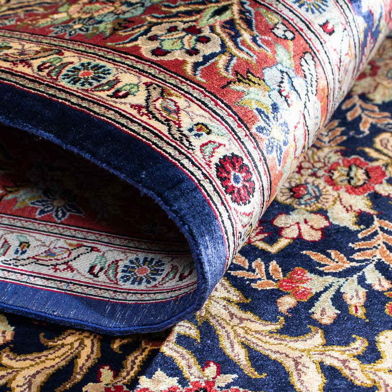 Tappeto Persero - Ghom - 154 x 103 cm - blu scuro