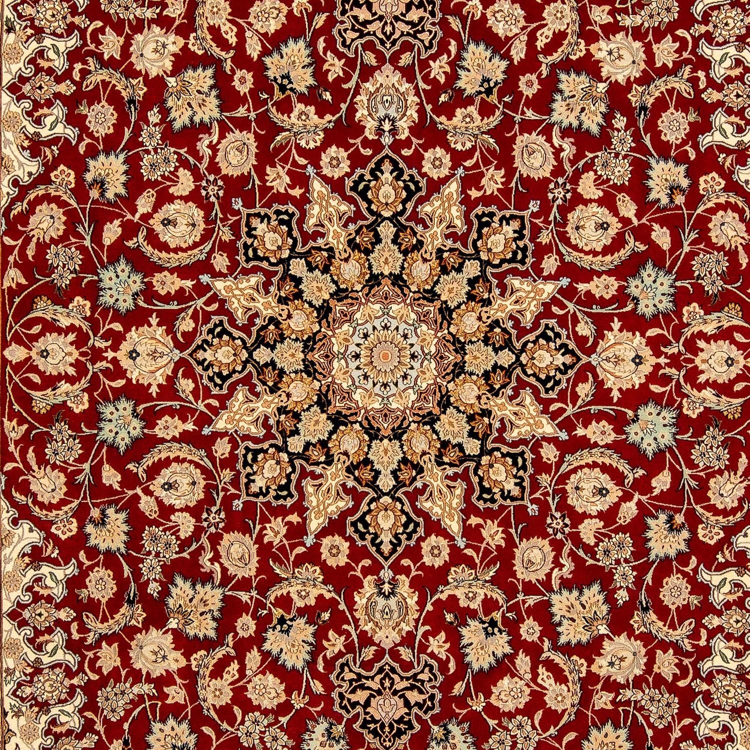 Tappeto Persero - Isfahan - Premio - 357 x 249 cm - rosso scuro