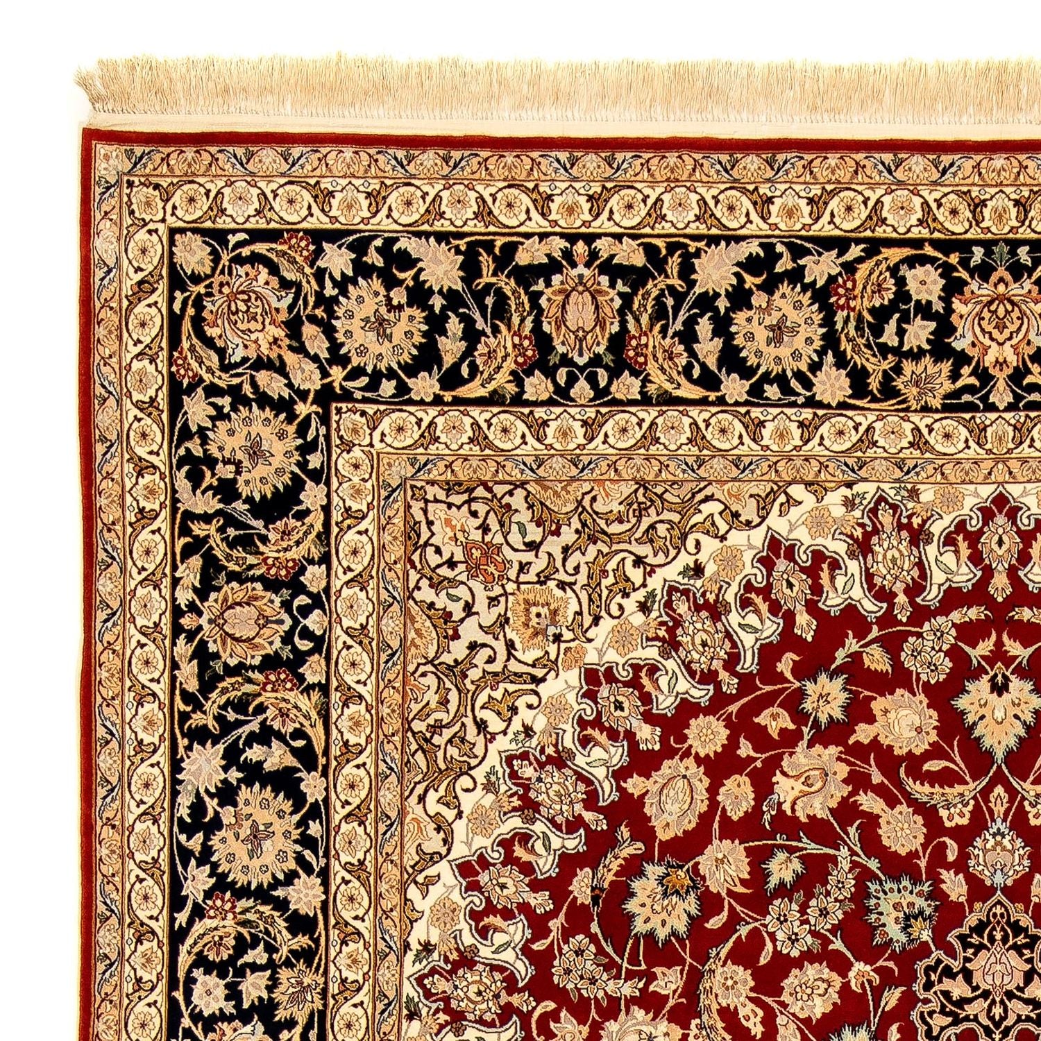 Tappeto Persero - Isfahan - Premio - 357 x 249 cm - rosso scuro