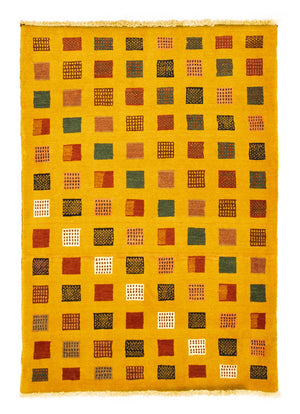 Tappeto Gabbeh - Loribaft Persero - 181 x 130 cm - oro