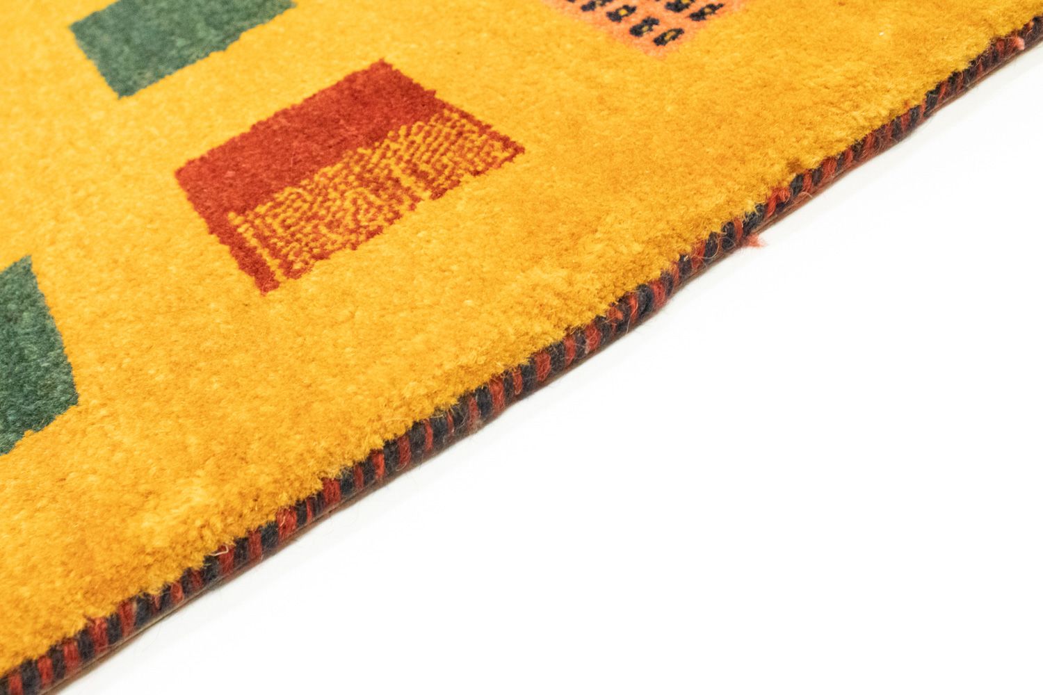 Tappeto Gabbeh - Loribaft Persero - 181 x 130 cm - oro