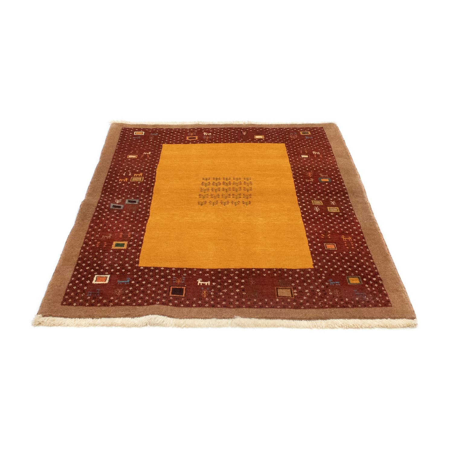 Tappeto Gabbeh - Loribaft Persero - 150 x 110 cm - oro