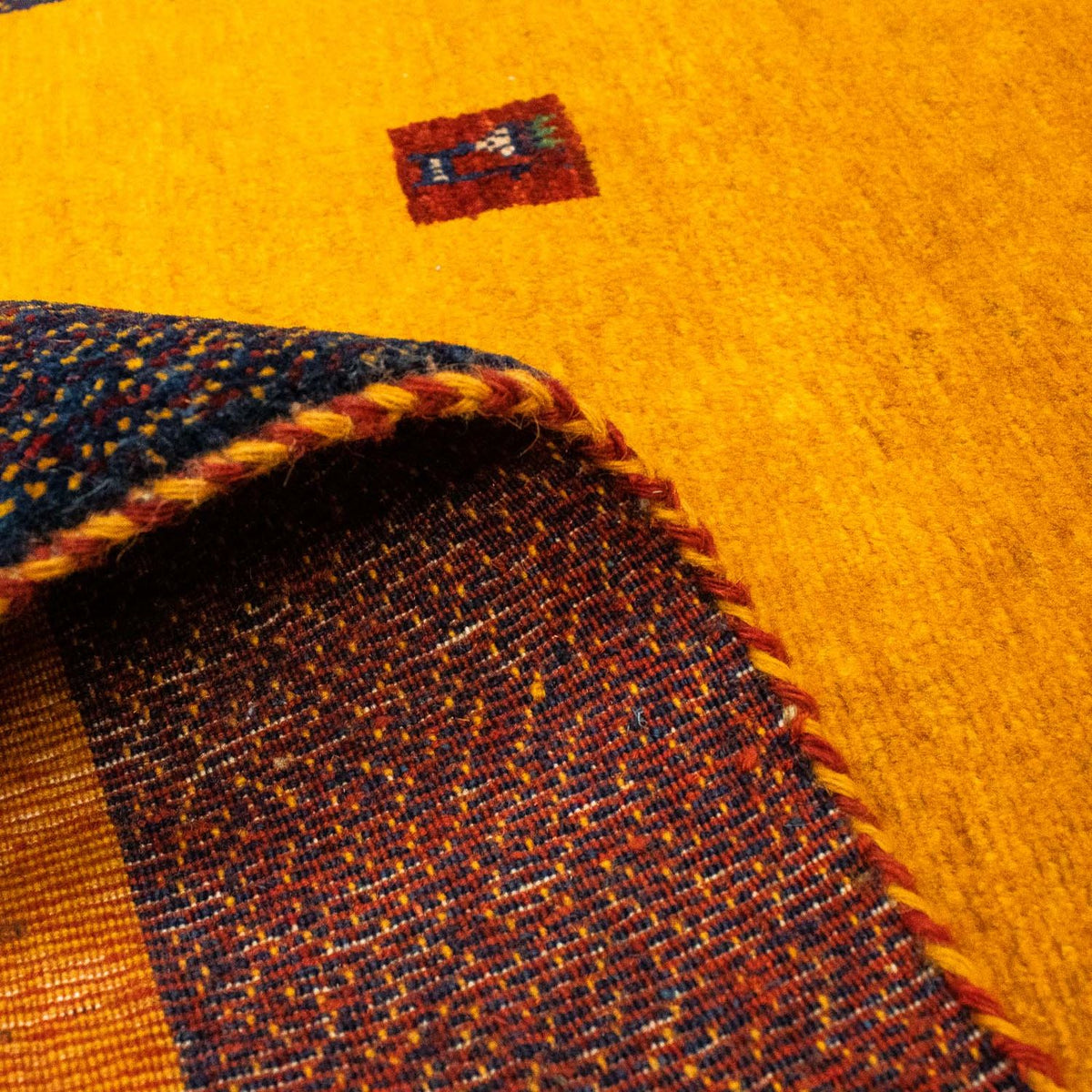 Tappeto Gabbeh - Loribaft Persero - 150 x 107 cm - oro