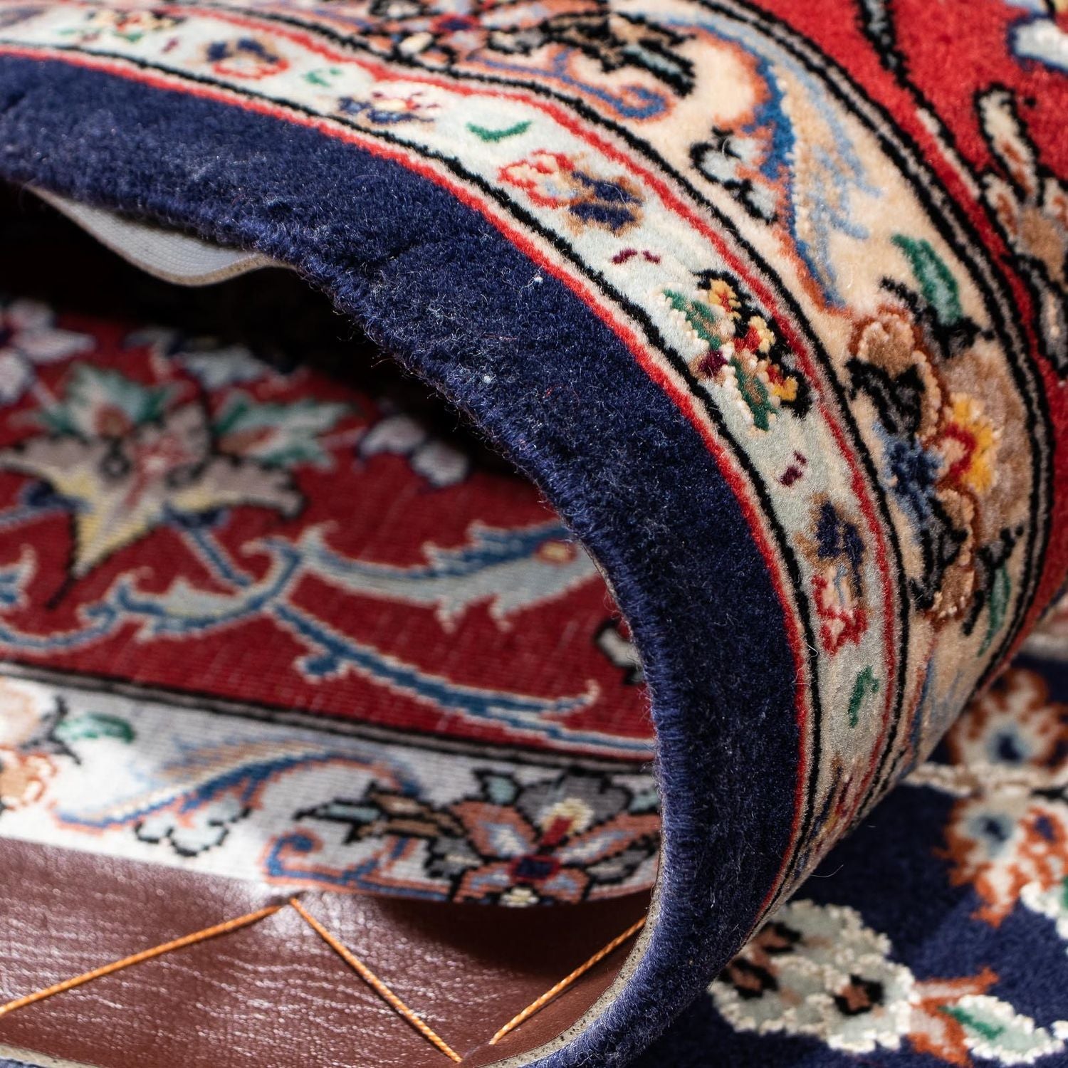 Tappeto Persero - Tabriz - Reale - 198 x 129 cm - blu scuro