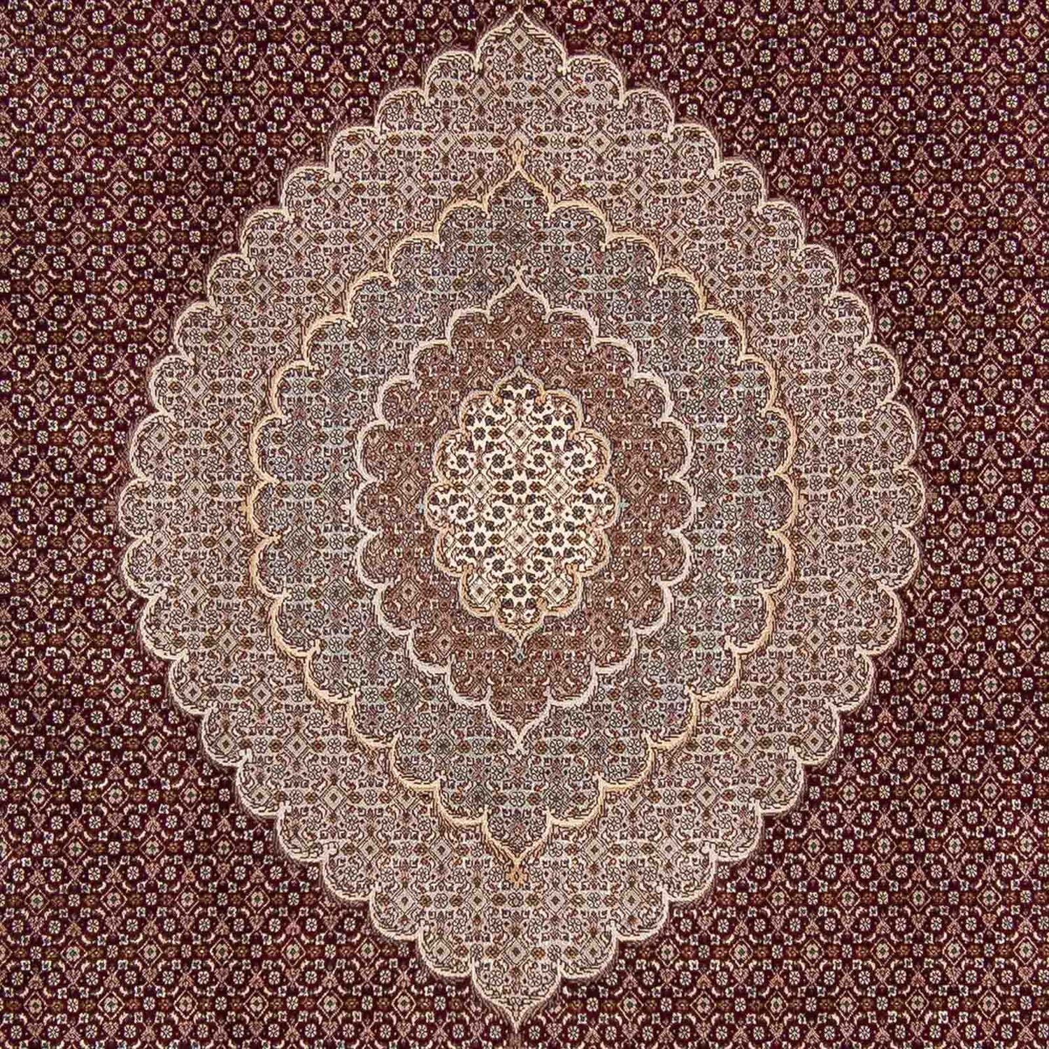 Tappeto Persero - Tabriz - 353 x 253 cm - rosso scuro