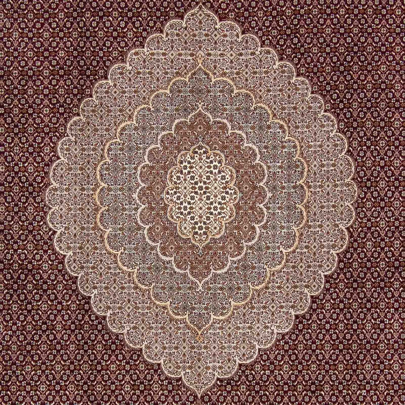 Tappeto Persero - Tabriz - 353 x 253 cm - rosso scuro