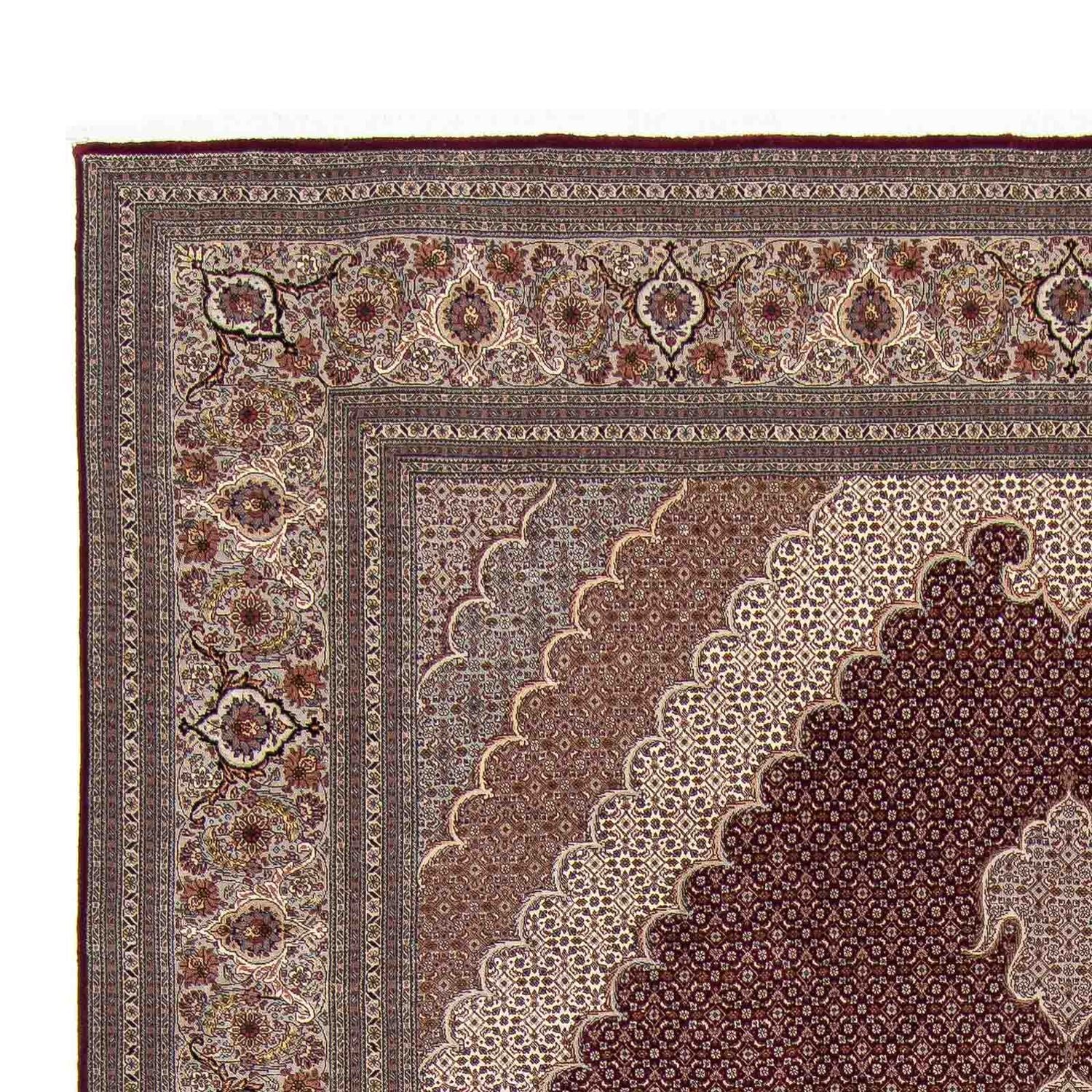 Tappeto Persero - Tabriz - 353 x 253 cm - rosso scuro