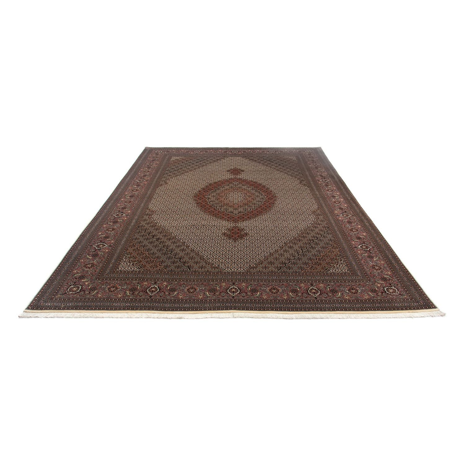 Tappeto Persero - Tabriz - 350 x 250 cm - marrone scuro