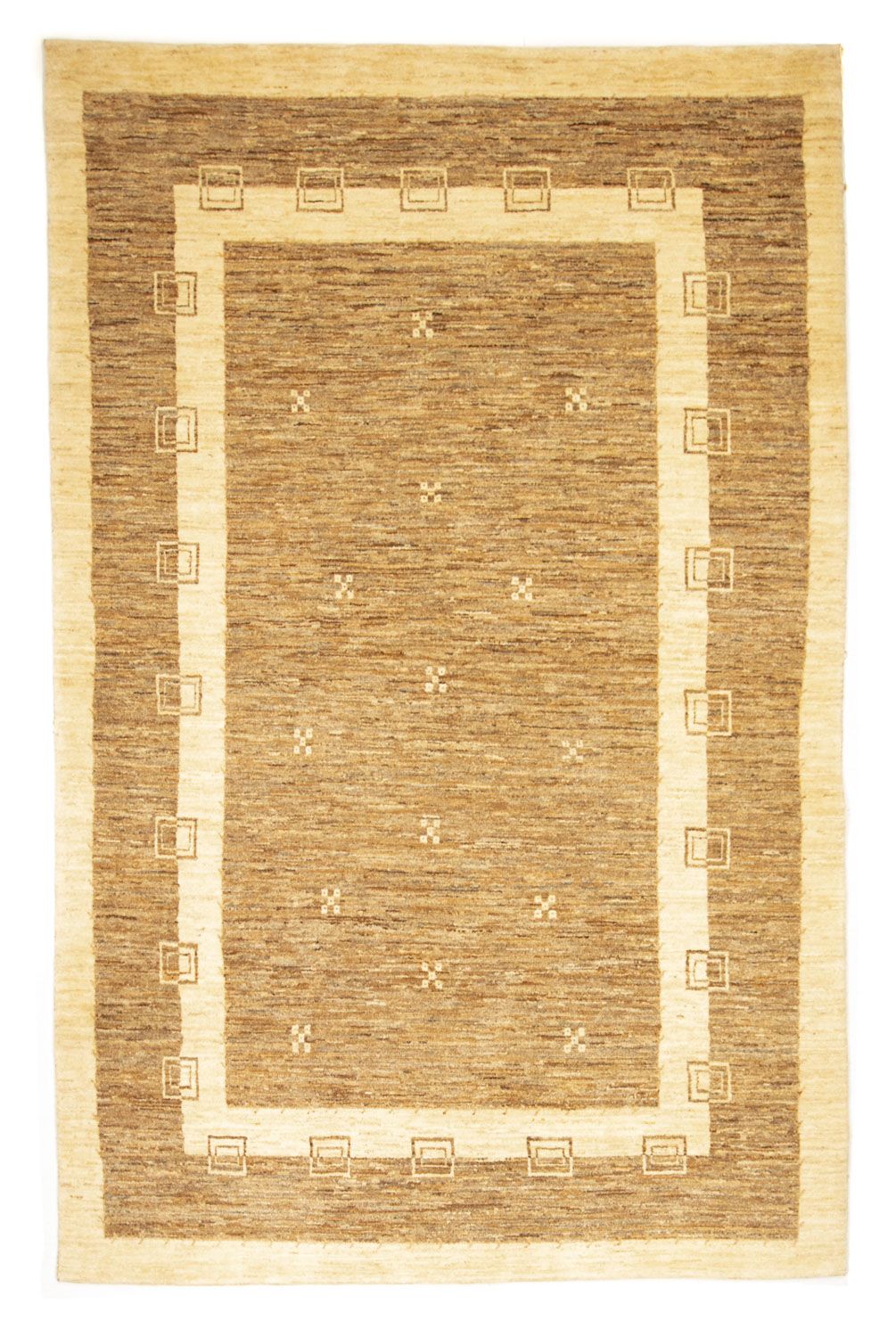 Tappeto Gabbeh - Loribaft Persero - 242 x 162 cm - marrone chiaro
