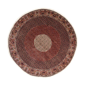 Tappeto Persero - Bidjar rotondo  - 260 x 260 cm - rosso scuro