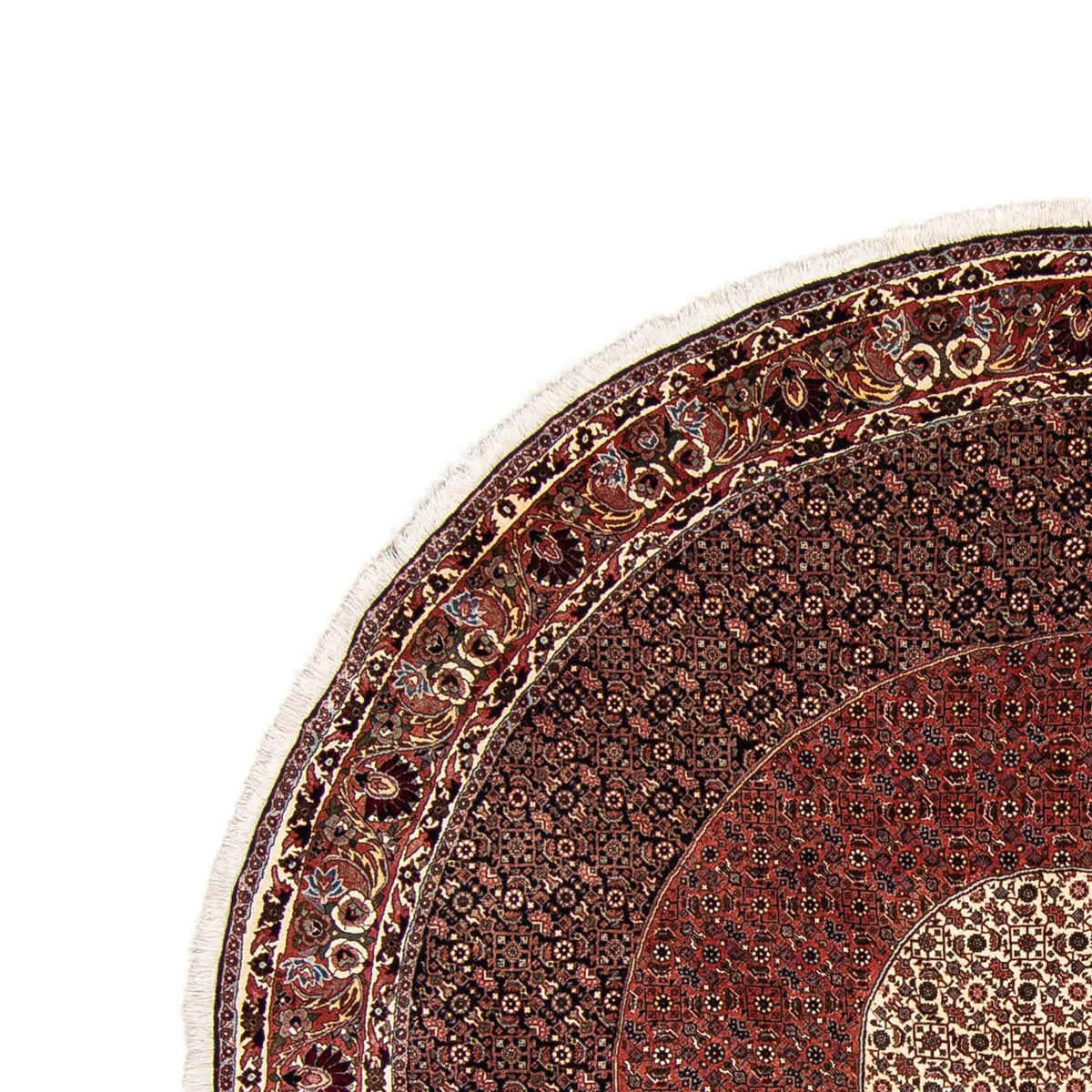 Tappeto Persero - Bidjar rotondo  - 260 x 260 cm - rosso scuro