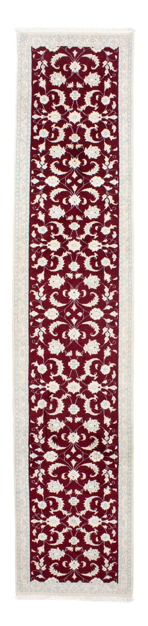 Tappeto corsia Tappeto Persero - Nain - 398 x 84 cm - rosso scuro