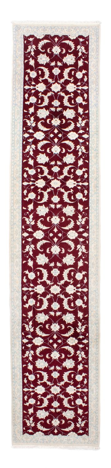 Tappeto corsia Tappeto Persero - Nain - 398 x 84 cm - rosso scuro