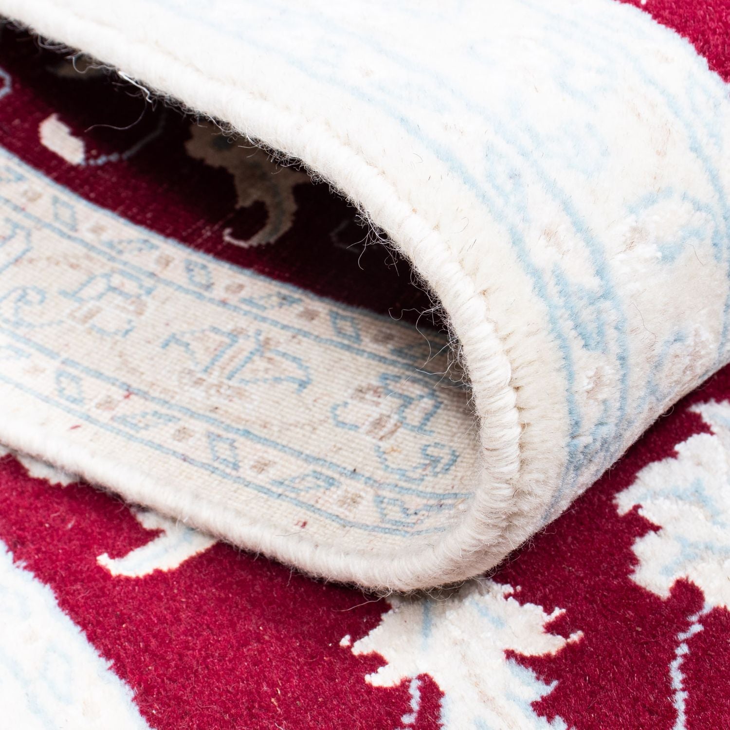 Tappeto corsia Tappeto Persero - Nain - 398 x 84 cm - rosso scuro