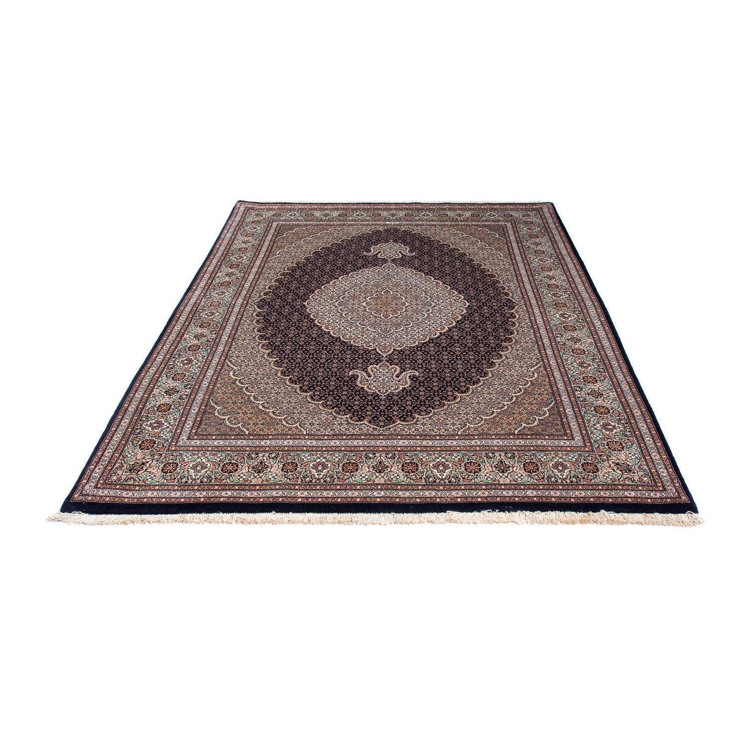 Tappeto Persero - Tabriz - 213 x 151 cm - blu scuro