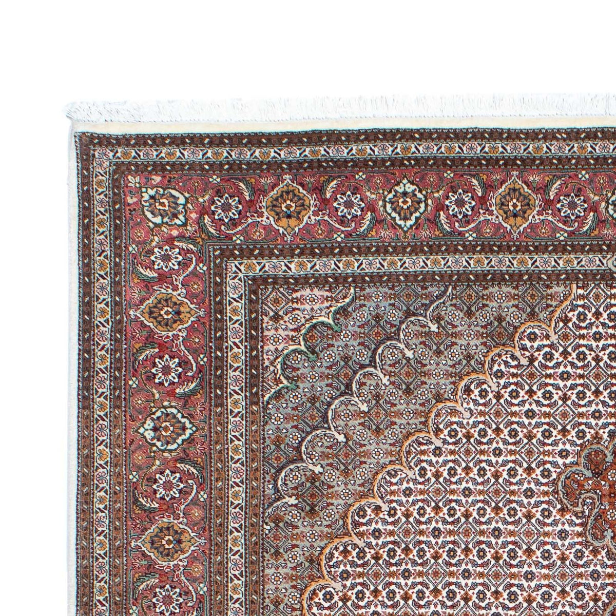 Tappeto Persero - Tabriz - Reale - 208 x 153 cm - marrone chiaro