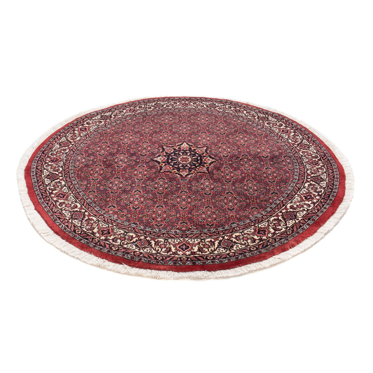 Tappeto Persero - Bidjar rotondo  - 150 x 150 cm - rosso scuro