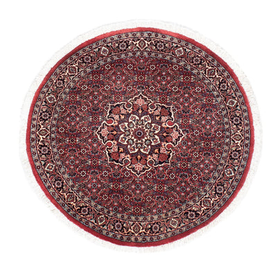 Tappeto Persero - Bidjar rotondo  - 100 x 100 cm - rosso scuro