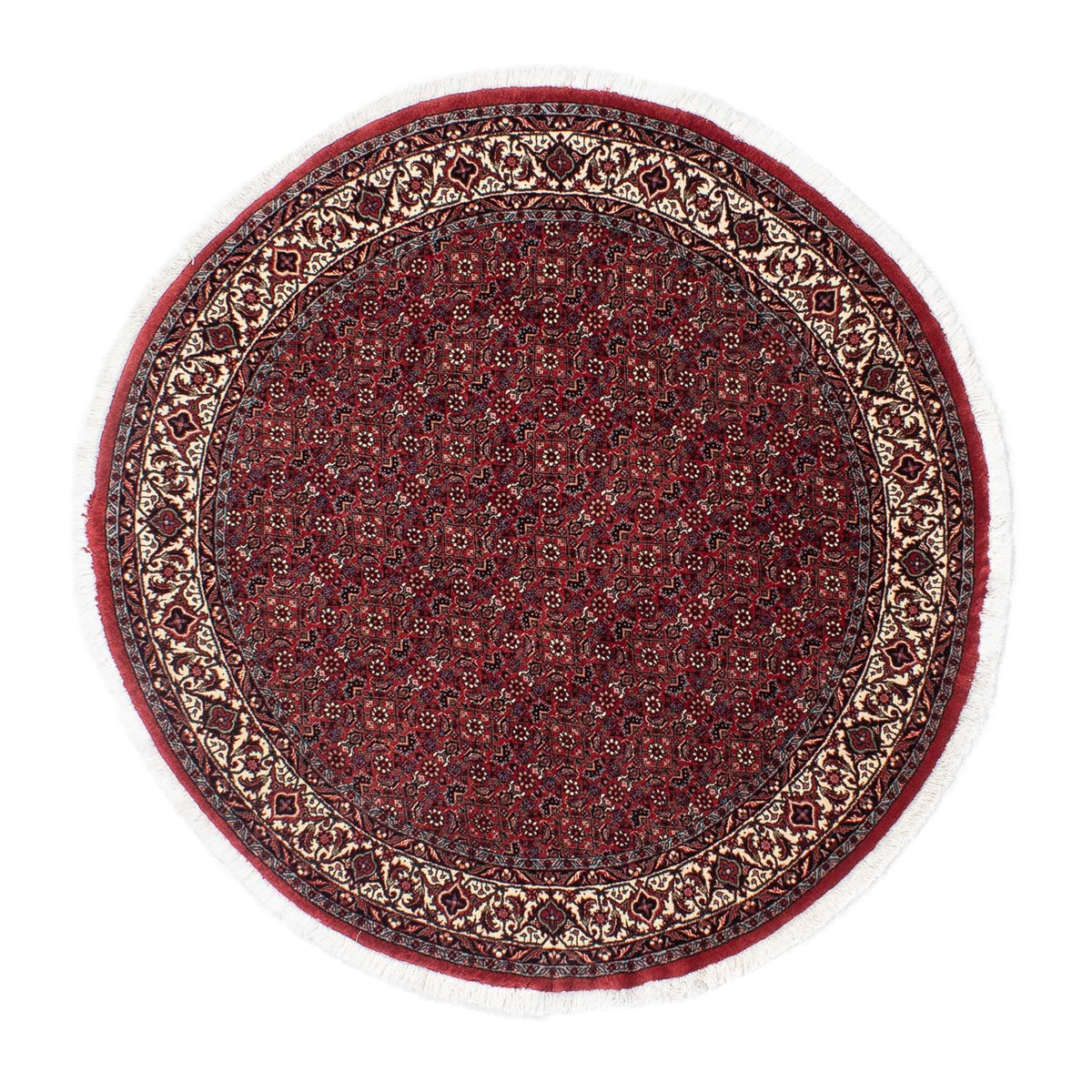 Tappeto Persero - Bidjar rotondo  - 150 x 150 cm - rosso scuro