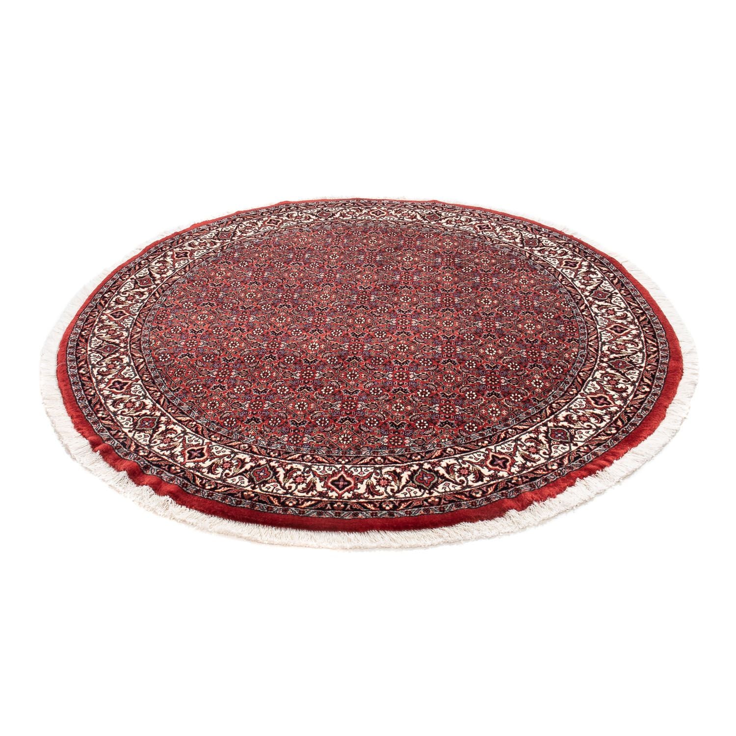 Tappeto Persero - Bidjar rotondo  - 150 x 150 cm - rosso scuro