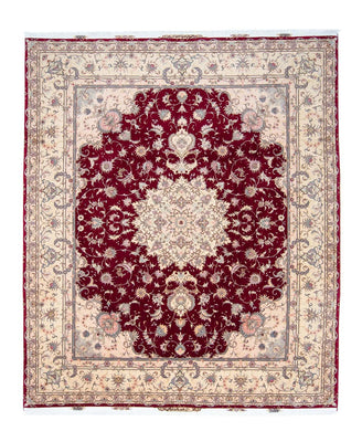 Tappeto Persero - Tabriz - Reale - 293 x 248 cm - rosso scuro