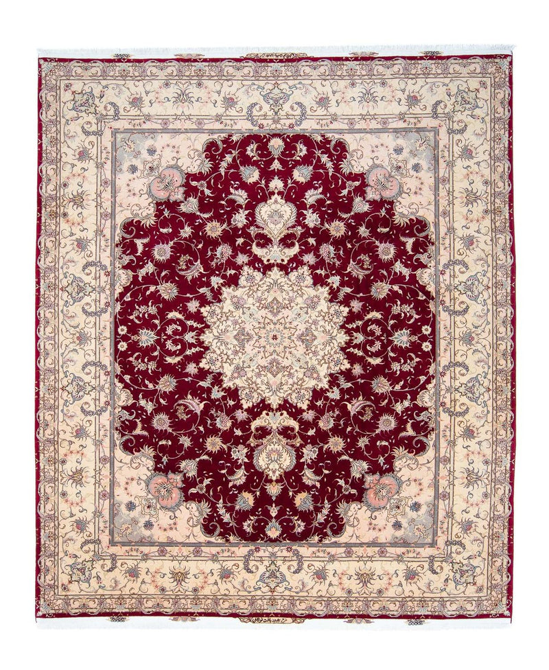 Tappeto Persero - Tabriz - Reale - 293 x 248 cm - rosso scuro