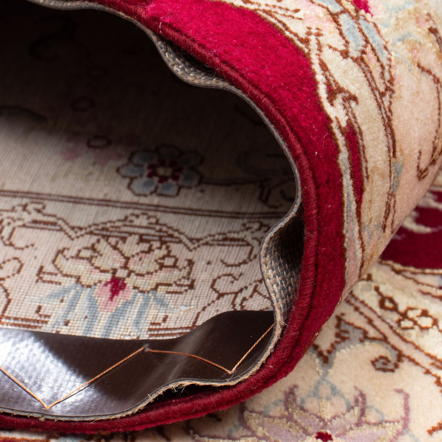 Tappeto Persero - Tabriz - Reale - 293 x 248 cm - rosso scuro