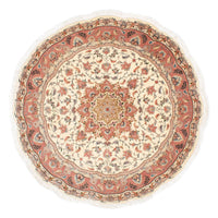 Tappeto Persero - Tabriz - Reale rotondo  - 150 x 150 cm - beige