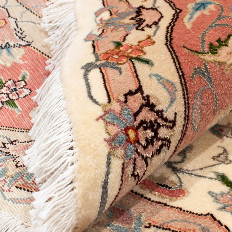 Tappeto Persero - Tabriz - Reale rotondo  - 150 x 150 cm - beige