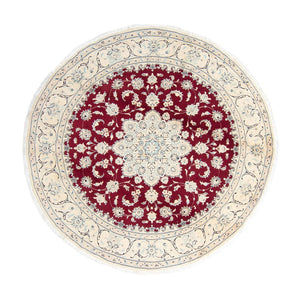 Tappeto Persero - Nain rotondo  - 246 x 246 cm - rosso scuro