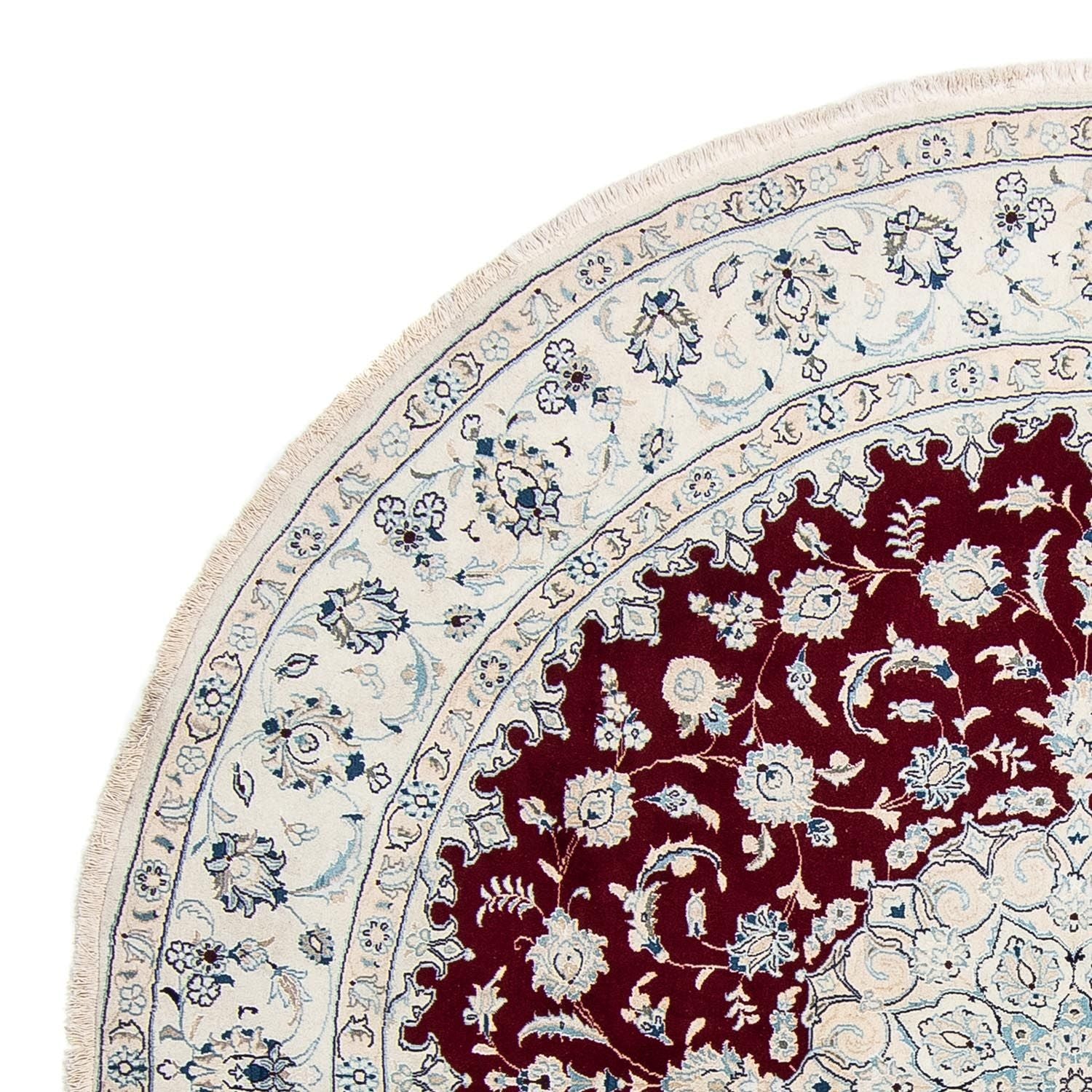 Tappeto Persero - Nain rotondo  - 297 x 297 cm - rosso scuro