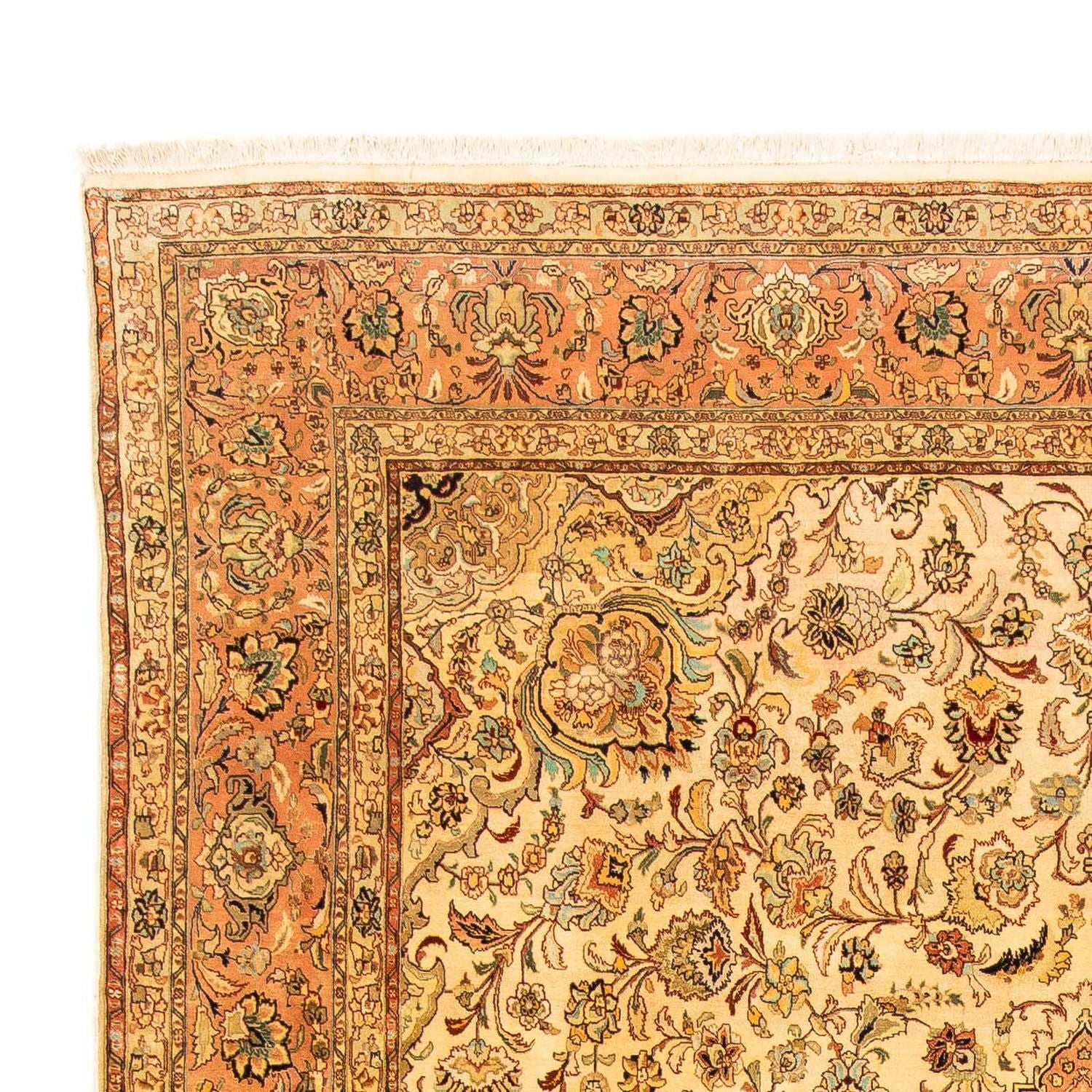 Tappeto Persero - Tabriz - Premio - 320 x 201 cm - marrone