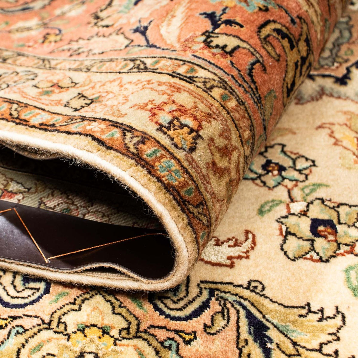 Tappeto Persero - Tabriz - Premio - 320 x 201 cm - marrone