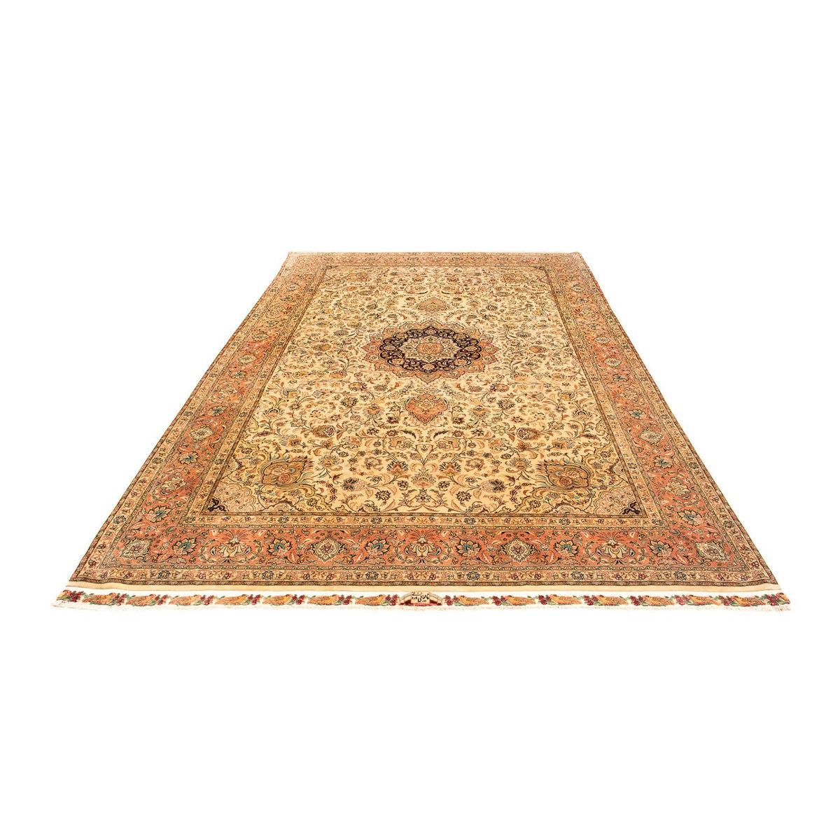 Tappeto Persero - Tabriz - Premio - 320 x 201 cm - marrone